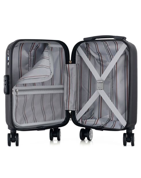 4 valises 4 roues doubles Archie-M 75/65/55/46 cm noires