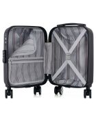 Valise Cabine XS 4 roues doubles Archie 46 cm noire