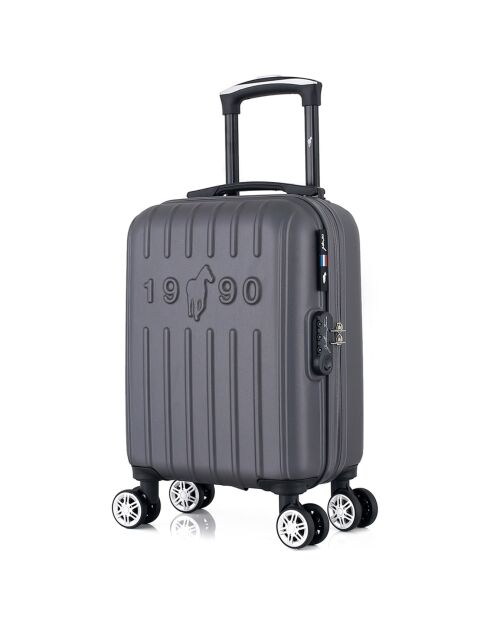 XS Cabinekoffer 4 dubbele wielen Archie 46 cm donkergrijs
