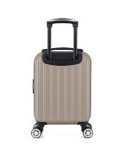 Valise Cabine XS 4 roues doubles Archie 46 cm beige