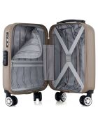 Valise Cabine XS 4 roues doubles Archie 46 cm beige
