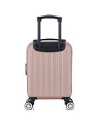 4 Valises 4 roues doubles Archie-M 75/65/55/46 cm rose doré