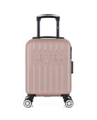 Valise Cabine XS 4 roues doubles Archie 46 cm rose doré