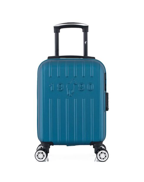 Valise Cabine XS 4 roues doubles Archie 46 cm bleu paon