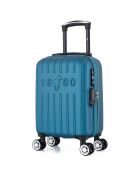 Valise Cabine XS 4 roues doubles Archie 46 cm bleu paon
