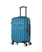 Valise Cabine 4 roues doubles Archie 55 cm bleu paon