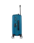 Valise Cabine 4 roues doubles Archie 55 cm bleu paon