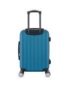 Valise Cabine 4 roues doubles Archie 55 cm bleu paon