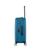 Valise Moyen Séjour 4 roues doubles Archie 65 cm bleu paon