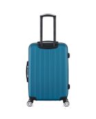 Valise Moyen Séjour 4 roues doubles Archie 65 cm bleu paon
