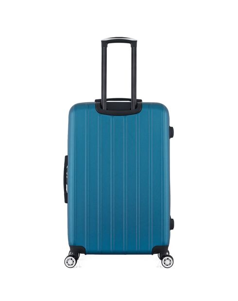 Valise Long Séjour 4 roues doubles Archie 75 cm bleu paon