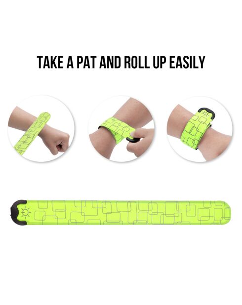 Bracelet LED jaune - 35x36x2 cm