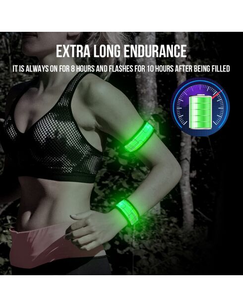 Bracelet LED jaune - 35x36x2 cm