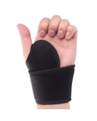 Protection Poignet gauche noir - 36x9.5x0.2 cm