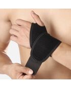 Protection Poignet gauche noir - 36x9.5x0.2 cm