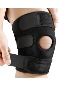 Schwarze Sport-Knieorthese - 20x13x2,5 cm