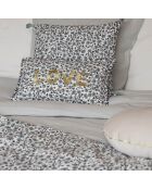 Housse de coussin Delhi Love bleu - 50x30 cm