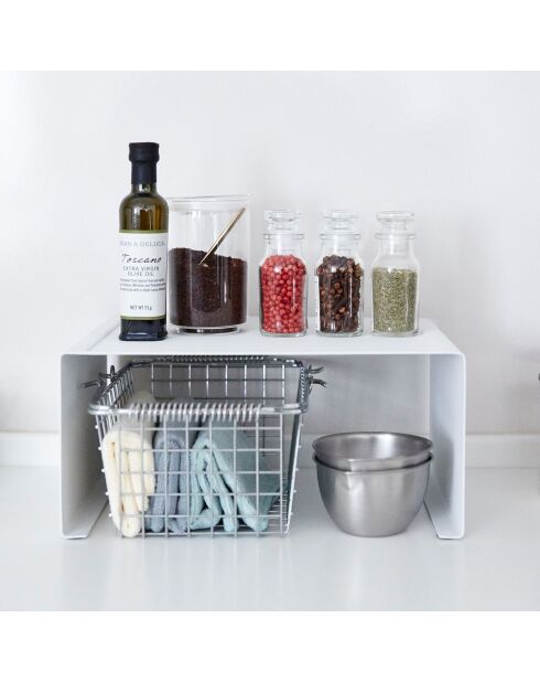 Support de cuisine empilable Tower blanc - 30.5x22x14 cm