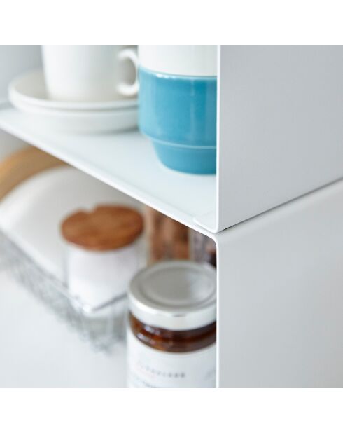 Tower weißer stapelbarer Küchenständer - 30,5 x 22 x 14 cm