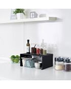 Support de cuisine empilable Tower noir - 30.5x22x14 cm
