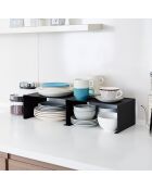Support de cuisine empilable Tower noir - 30.5x22x14 cm