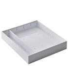 Modularer und ausziehbarer Besteckkasten, 47,5 x 35 x 5,5 cm, weiß