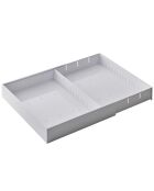 Modularer und ausziehbarer Besteckkasten, 47,5 x 35 x 5,5 cm, weiß
