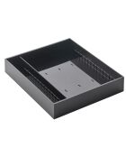 Portacubiertos modular y extensible Tower negro - 47,5 x 35 x 5,5 cm