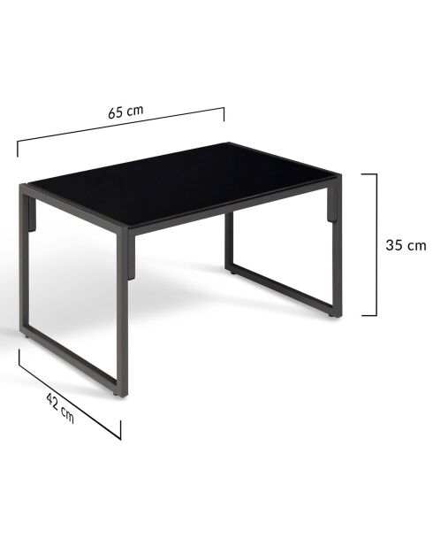 Salon de jardin Tropea 4 places gris