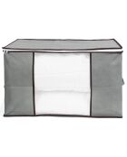 3 bolsas de almacenamiento grises de 90 l