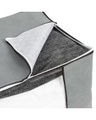 3 bolsas de almacenamiento grises de 90 l