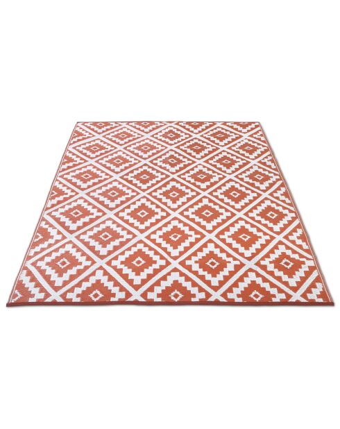 Tapis extérieur vahine terracotta - 270x370 cm
