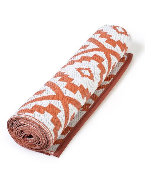 Tapis extérieur vahine terracotta - 270x370 cm
