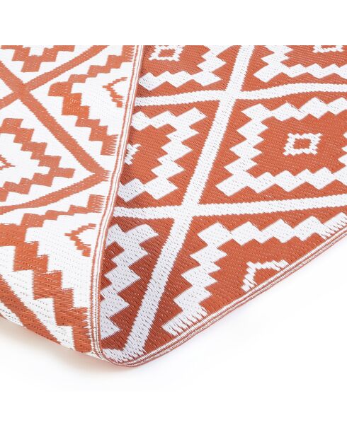 Tapis extérieur vahine terracotta - 270x370 cm