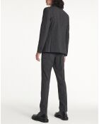 Veste de Costume en Laine mélangée anthracite