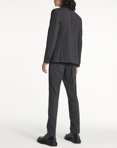 Veste de Costume en Laine mélangée anthracite