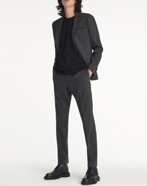 Veste de Costume en Laine mélangée anthracite