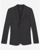 Veste de Costume en Laine mélangée anthracite