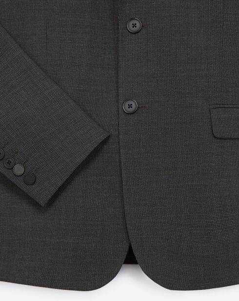Veste de Costume en Laine mélangée anthracite