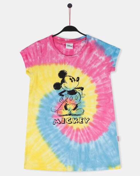 Chemise de nuit Mickey arc-en-ciel multicolore