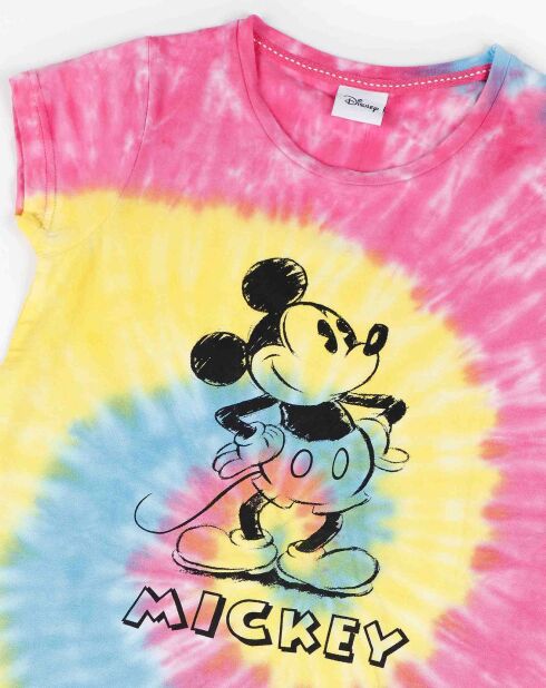 Chemise de nuit Mickey arc-en-ciel multicolore
