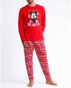 Mickey roter bedruckter Pyjama