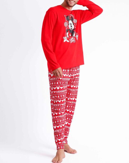 Mickey roter bedruckter Pyjama