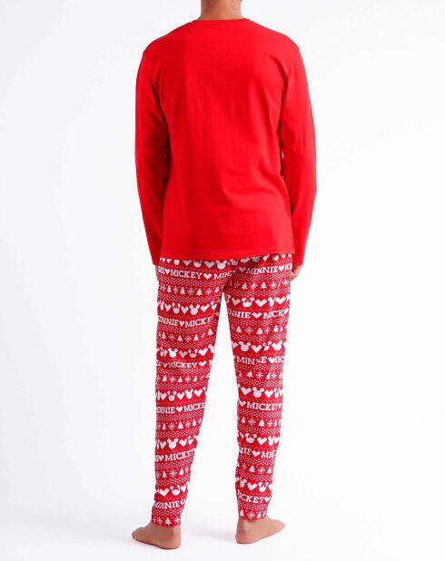 Pyjama Mickey imprimé rouge