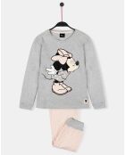 Pyjama Minnie Dots gris/beige
