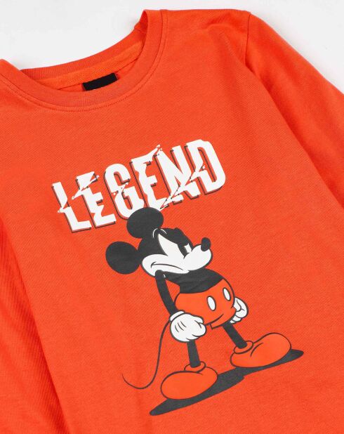 Pyjama Mickey Legend orange/beige
