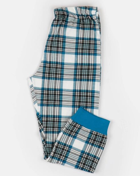 Pyjama Cool Boy à carreaux bleu/blanc
