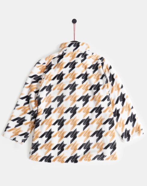 Veste Polaire Teddy Mignon jaune/noir