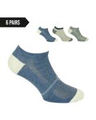 6 paia di calzini blu/grigi