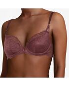 Soutien-gorge enveloppant Waltz marron cardinal